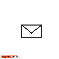 Mail icon vector graphic of template