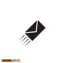 Mail icon vector graphic of template