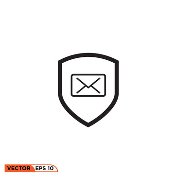 Mail icon vector graphic of template