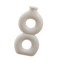 3D Modern Vases Pot. icon isolated on white background. 3d rendering illustration