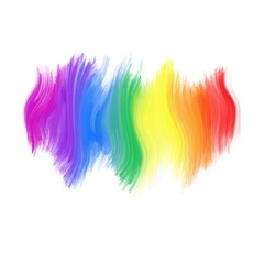 Line watercolor texture Colorful abstract background rainbow colors on white paper.