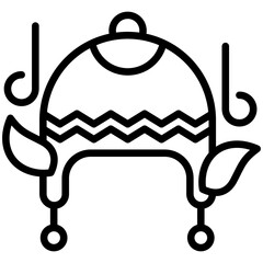 beanie icon, are often used in design, websites, or applications, banner, flyer to convey specific concepts related to autumn seasons.