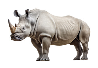 A rhino isolated on transparent background
