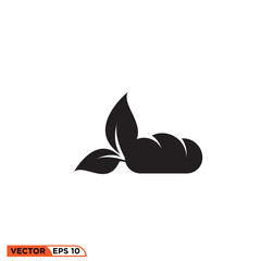 Bread icon vector graphic of template