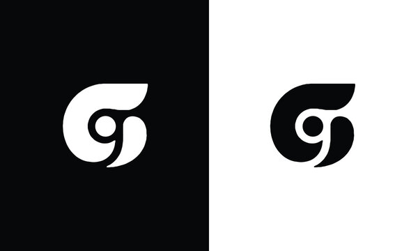 initial, g, letter g logo