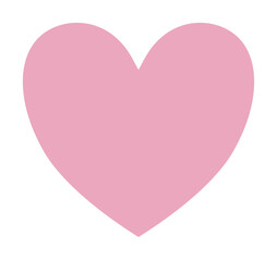 cute kawaii pink heart shape element decoration