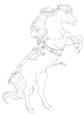 Warrior Horse Colorbook, A4 350dpi