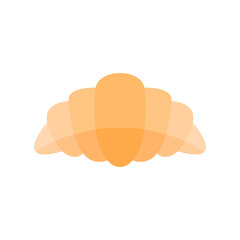 croissant flat design vector illustration. pastry icon