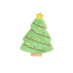 christmas tree isolated on white
