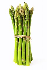 A bunch of asparagus tied up with string created with Generative AI technology