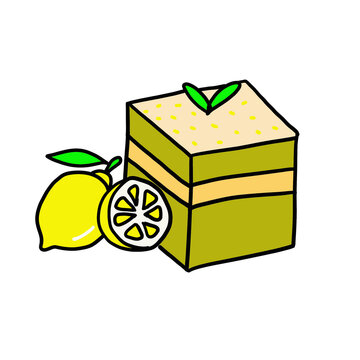 Key Lime Cake with Lime Fruit