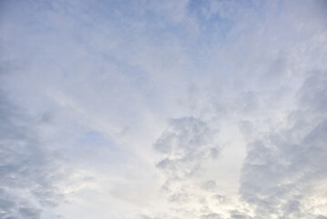 Naklejka na ściany i meble Blue sky and tiny white clouds for background.