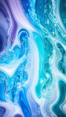 abstract colorful liquid splash vertical  background with generative AI technology