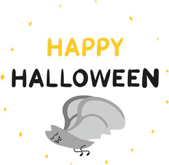 Halloween background, Halloween theme, Halloween doodles, set of Halloween elements, ghost, mummy, skull, zombie, set for halloween, silhouette of a spider, cobweb, halloween pumpkin, set of stickers 