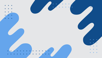 Obraz premium Illustration Vector Graphic of Abstract Geometric Background Template Colorful Blue. Simple and Modern Concept. 