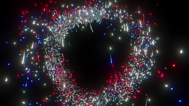 Glowing Particles 5 Sequences with Alpha Channel