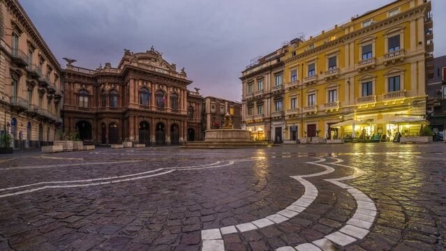 Catania, Sicily, Italy at Bellini Plaza