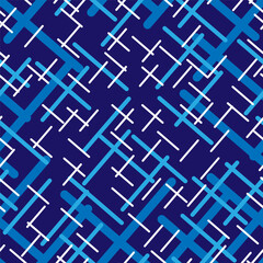Decorative abstract seamless background of intersecting shapes for design and decoration.