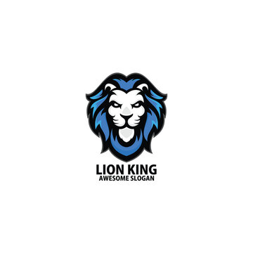 lion king logo design gaming mascot
