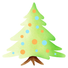 green christmas tree