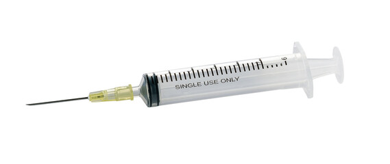 empty syringe for injection isolated on transparent png
