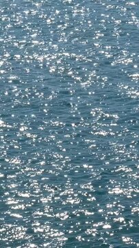 rippled water of Pacific Ocean in Vancouver Canada background for text screen saver small small waves from wind and sun shimmer on whole video 