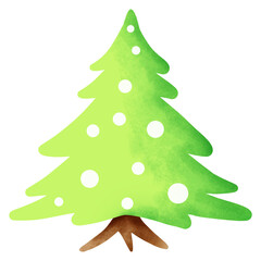 green christmas tree