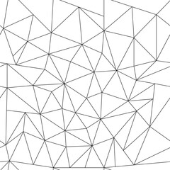 Seamless abstract polygonal contour blank pattern. A pattern of chaotic empty triangles.