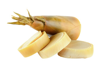 Bamboo shoots on transparent png