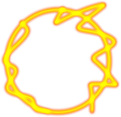 Glowing Abstract Circle Frame