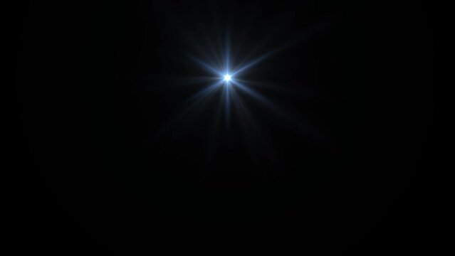 Star of Jesus with rays of light on transparent background. Alpha compositing. Seamless, looped. Christmas star of the Nativity of Bethlehem, Nativity of Jesus Christ.