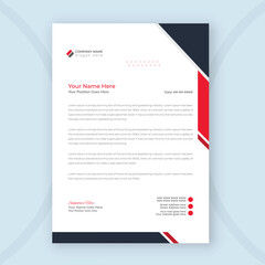 Professional and minimalist business letterhead template design