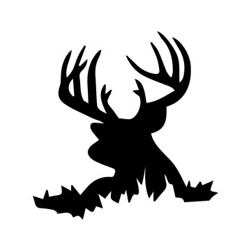 recommend clip art: wild deer animal vector silhouette