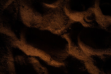 Naturally formed desert  dunes night background