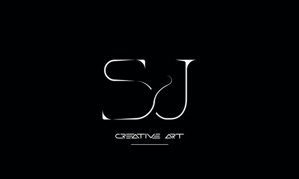SJ, JS, S, J abstract letters logo monogram