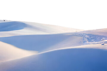 White snow with transparent background