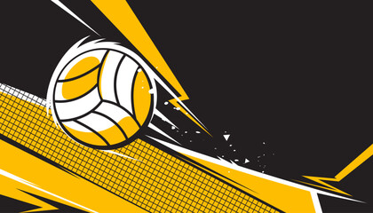 Volleyball abstract background design. Sports concept - 618861267