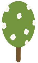 Tree, flower icon