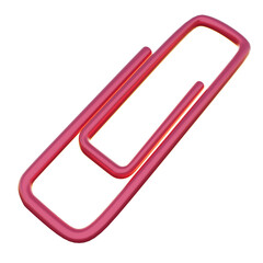 School Stuff Paper Clip Stationary 3D Icon