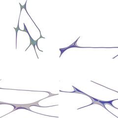 Obraz premium Vibrant Iridescent Tribal Futuristic Render 3D Shape Futuristic Digital Creation