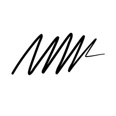 Hand Drawn Zigzag Line