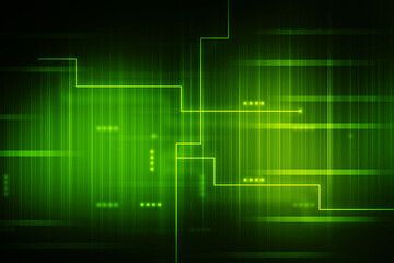 2d illustration Abstract futuristic electronic circuit technology background