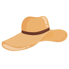 brown hat