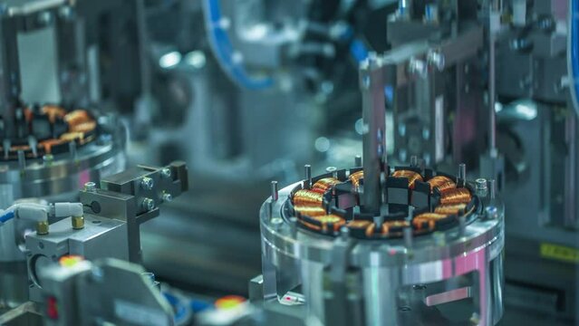 Technology and automation. Automated Industrial Machinery.  