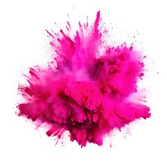 Fototapeta na wymiar Pink holi paint color powder Illustration AI Generative.