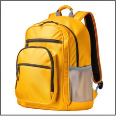 School backpack isolated Illustration AI Generative.