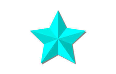 Handmade vector paper star