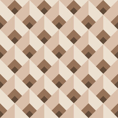Square shape from geometric, Seamless pattern . Vector Illustration