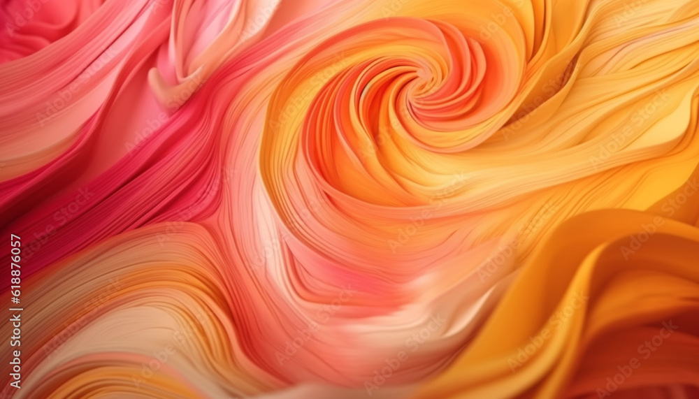 Poster abstract backdrop with vibrant colors and smooth curves generated by ai