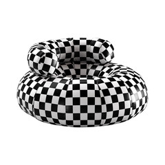 isolated furnitures in white background studio style from different categories like pouf, sofa, chair, armchair etc.